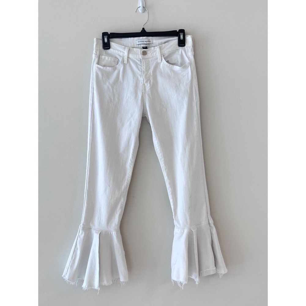 Vervet by Flying Monkey Selena Optic White High Rise Jeans size 28